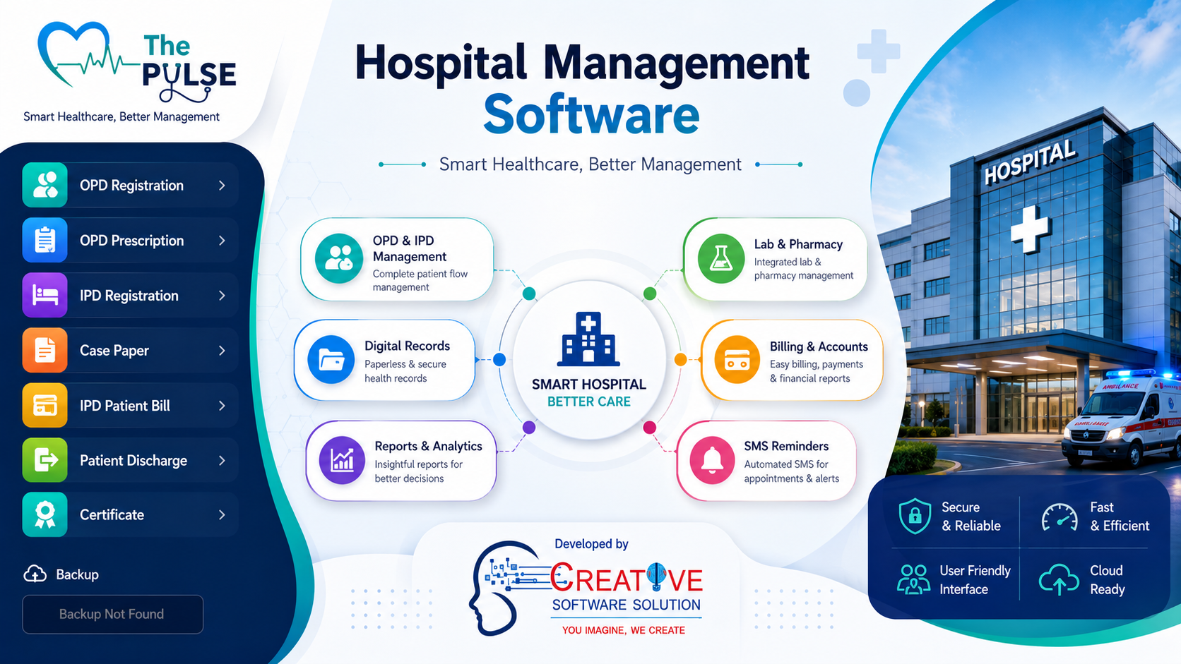 THE PULSE Hospital Management Software — Smart Healthcare, Better Management